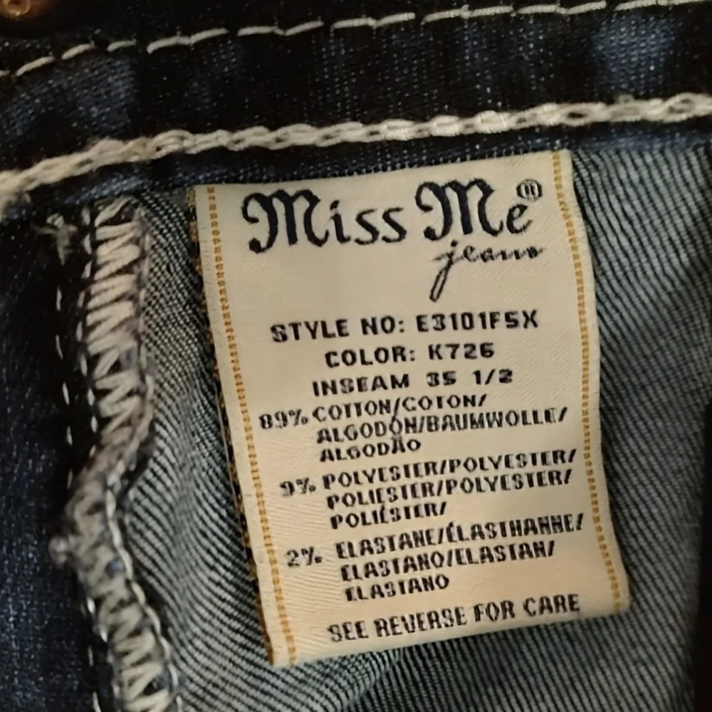 Gorgeous Long Miss Me Standard Flare Jeans With 35.5"  Inseam - Picture 9 of 9